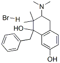 1-benzyl-3-dimethylamino-2,2-dimethyl-tetralin-1,7-diol hydrobromide 结构式