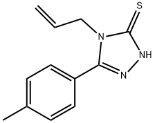 4-烯丙基-5-对-甲苯基-4H-[1,2,4]三唑-3-硫醇 结构式