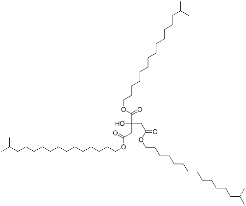 三异鲸蜡醇柠檬酸酯, 93385-14-9, 结构式
