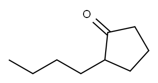 2-丁基环戊酮, 934-42-9, 结构式