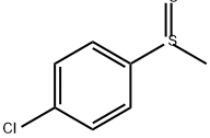 对-氯苯基甲基亚砜 结构式
