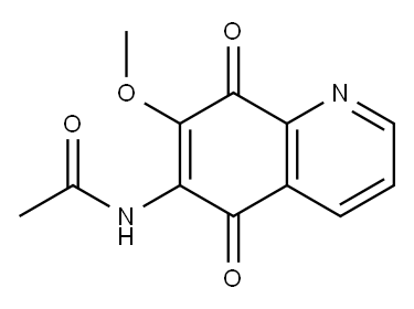 5,8-Quinolinedione, 6-acetamido-7-methoxy- Structure