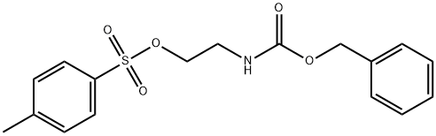 4-メチルベンゼンスルホン酸2-(ベンジルオキシカルボニルアミノ)エチル 化学構造式