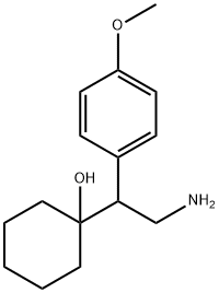 1-(2-アミノ-1-(4-メトキシフェニル)エチル)シクロヘキサノル酸 化学構造式