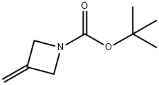 1-Azetidinecarboxylic acid, 3-methylene-, 1,1-dimethylethyl ester Structure