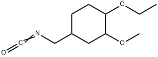 Cyclohexane, 1-ethoxy-4-(isocyanatomethyl)-2-methoxy- (9CI) Structure