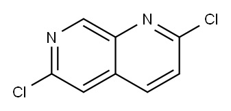 2,6-ジクロロ-1,7-ナフチリジン 化学構造式