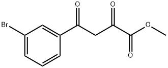 methyl 4-(3-bromophenyl)-2,4-dioxobutanoate Struktur