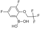 2-(2,2,2-trifluoro-ethoxy)-3,5-difluoro-benzeneboronic acid Structure