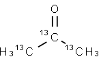 丙酮-13C3, 93628-01-4, 结构式
