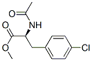 (S)-(+)-p-chloro-N-acetyl-L-phenylalanine methyl ester Structure