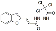 NBETA2BENZOFURANYLACRYLOYLTRICHLOROACETOHYDRAZIDE Struktur