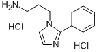 3-(2-苯基-1H-咪唑-1-基)丙-1-胺二盐酸盐 结构式