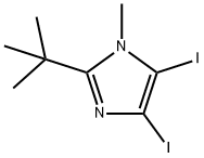 2-tert-butyl-4,5-diiodo-1-Methyl-1H-iMidazole Structure
