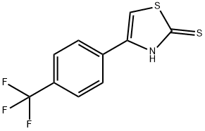4-[4-(三氟甲基)苯基]噻唑-2-硫醇, 936850-88-3, 结构式