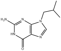2-amino-9-(2-methylpropyl)-3H-purin-6-one Struktur