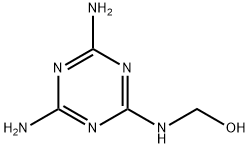(4,6-二氨基-1,3,5-三嗪-2-基)氨基]甲醇, 937-35-9, 结构式