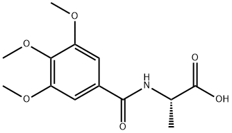 (2S)-2-[(3,4,5-TRIMETHOXYBENZOYL)AMINO]PROPANOIC ACID Struktur