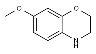 7-Methoxy-3,4-dihydro-2H-benzo[1,4]oxazine Struktur