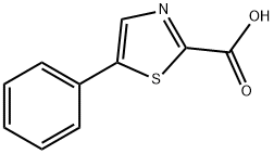 5-苯基噻唑-2-羧酸 结构式