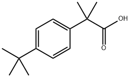 2-(4-TERT-ブチルフェニル)-2-メチルプロパン酸 化学構造式