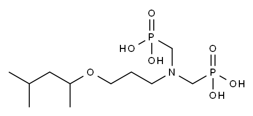 [[[3-(1,3-dimethylbutoxy)propyl]imino]bis(methylene)]bisphosphonic acid Structure