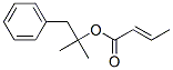 2-ブテン酸1,1-ジメチル-2-フェニルエチル 化学構造式