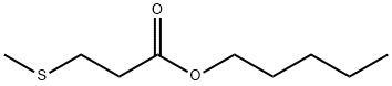 3-メチルチオプロパン酸ペンチル 化学構造式