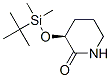 (S)-3-(TERT-BUTYLDIMETHYLSILYLOXY)PIPERIDIN-2-ONE Structure