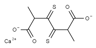 calcium 2,5-dimethyl-3,4-dithioxoadipate Structure