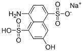8-アミノ-3-ヒドロキシ-1,5-ナフタレンジスルホン酸/ナトリウム,(1:1) 化学構造式