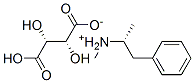 (αR)-N,α-ジメチルベンゼンエタンアミン·(2R,3R)-2,3-ジヒドロキシブタン二酸 化学構造式