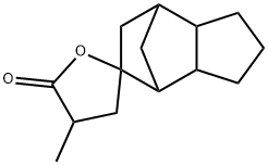 decahydro-4-methylspiro[furan-2(5H),5'-[4,7]methano[5H]indene]-5-one 结构式