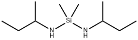 α,α-ジメチル-N,N'-ビス(1-メチルプロピル)シランジアミン 化学構造式