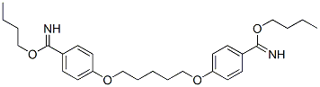 dibutyl 4,4'-[pentamethylenebis(oxy)]dibenzimidate Structure