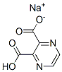 sodium hydrogen pyrazine-2,3-dicarboxylate Struktur