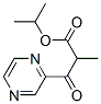 isopropyl alpha-methyl-beta-oxopyrazinepropionate Struktur