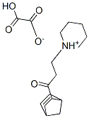 1-[3-[bicyclo[2.2.1]hept-5-en-2-yl]-3-oxopropyl]piperidinium hydrogen oxalate Struktur