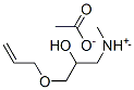 [3-(allyloxy)-2-hydroxypropyl]dimethylammonium acetate            Struktur