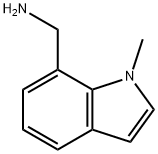 7-(アミノメチル)-1-メチル-1H-インドール 化学構造式