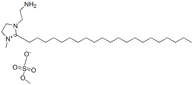 1-(2-aminoethyl)-2-henicosyl-4,5-dihydro-3-methyl-1H-imidazolium methyl sulphate Struktur