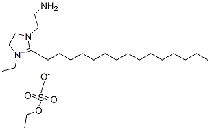 1-(2-aminoethyl)-3-ethyl-4,5-dihydro-2-pentadecyl-1H-imidazolium ethyl sulphate Struktur