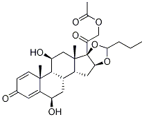 6β-Hydroxy 21-Acetyloxy Budesonide Struktur
