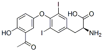 3'-acetyl-3,5-diiodothyronine Struktur