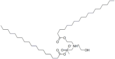 (2-hydroxyethyl)bis[2-(stearoyloxy)ethyl]ammonium acetate Struktur