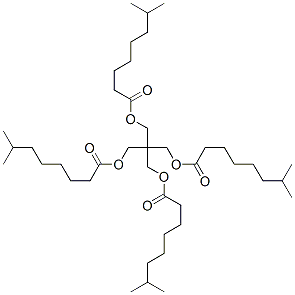 2,2-bis[[(1-oxoisononyl)oxy]methyl]-1,3-propanediyl diisononanoate Struktur