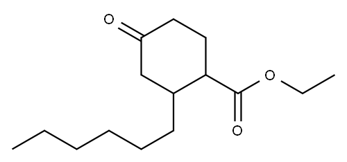 ethyl 2-hexyl-4-oxocyclohexanecarboxylate|