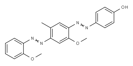 p-[[2-methoxy-4-[(2-methoxyphenyl)azo]-5-methylphenyl]azo]phenol Structure