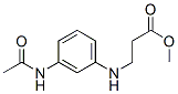 methyl N-[3-(acetylamino)phenyl]-beta-alaninate Struktur