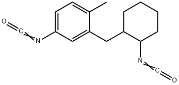 4-イソシアナト-2-[(2-イソシアナトシクロヘキシル)メチル]1-メチルベンゼン 化学構造式